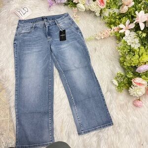 Flamingals stretchy cropped denim jeans size XL FL6
97